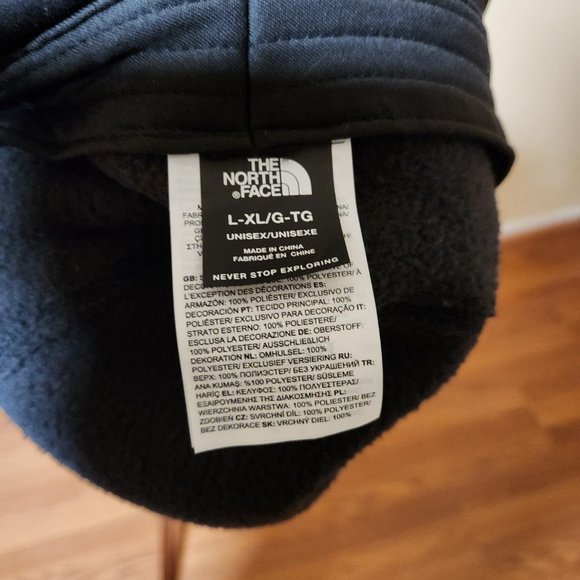 North Face Cragmont Sherpa Bucket Hat Size L/XL Adult Fuzzy Ski Snow Black - Picture 4 of 4
